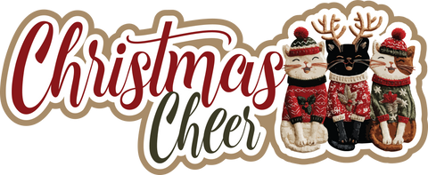 Christmas Cheer - Scrapbook Page Title Sticker
