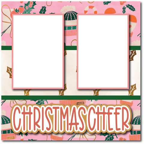 Christmas Cheer - Printed Premade Scrapbook Page 12x12 Layout