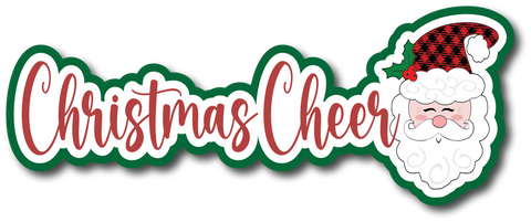 Christmas Cheer - Scrapbook Page Title Die Cut