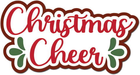 Christmas Cheer - Scrapbook Page Title Die Cut
