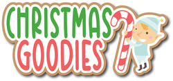 Christmas Goodies - Scrapbook Page Title Sticker