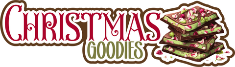 Christmas Goodies - Scrapbook Page Title Die Cut