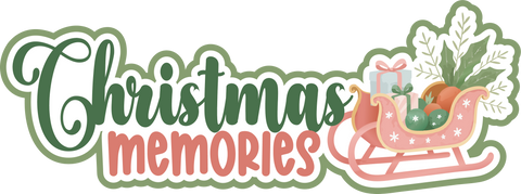 Christmas Memories - Scrapbook Page Title Sticker