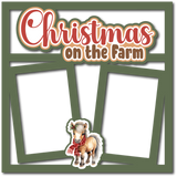Christmas on the Farm - 2 Frames - Scrapbook Page Layered Overlay Kit