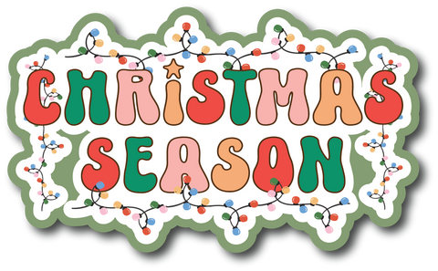 Christmas Season - Scrapbook Page Title Die Cut