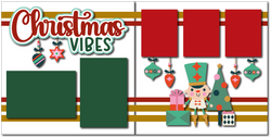 Christmas Vibes - Printed Premade Scrapbook (2) Page 12x12 Layout