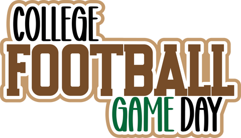 College Football Game Day - Digital Cut File - SVG - INSTANT DOWNLOAD