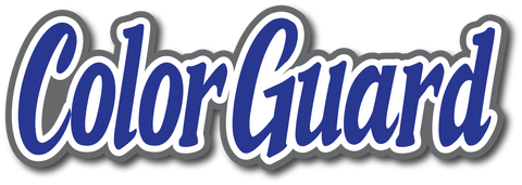 Color Guard - Scrapbook Page Title Die Cut
