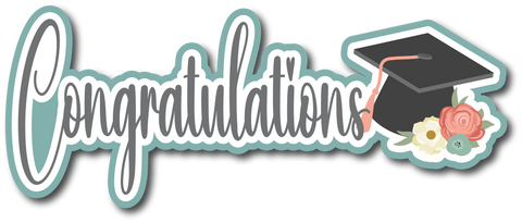 Congratulations - Scrapbook Page Title Sticker