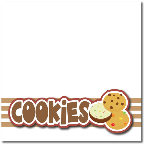 Cookies - Printed Premade Scrapbook Page 12x12 Layout