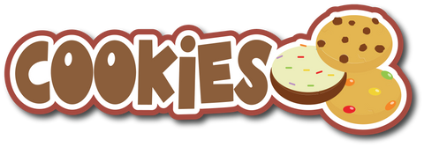 Cookies - Scrapbook Page Title Die Cut