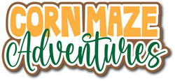 Corn Maze Adventures - Scrapbook Page Title Die Cut