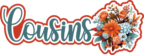 Cousins - Scrapbook Page Title Sticker