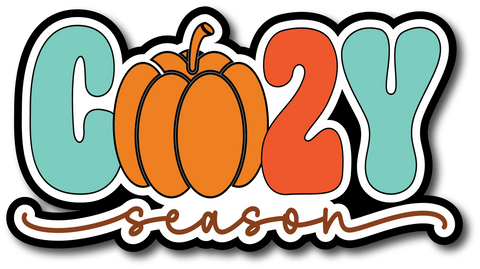 Cozy Season - Scrapbook Page Title Die Cut