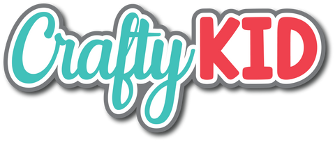 Crafty Kid - Scrapbook Page Title Die Cut