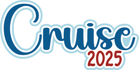 Cruise 2025 - Scrapbook Page Title Sticker