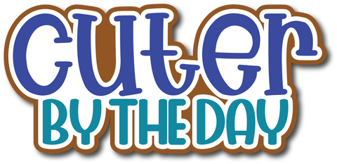 Cuter by the Day - Scrapbook Page Title Sticker