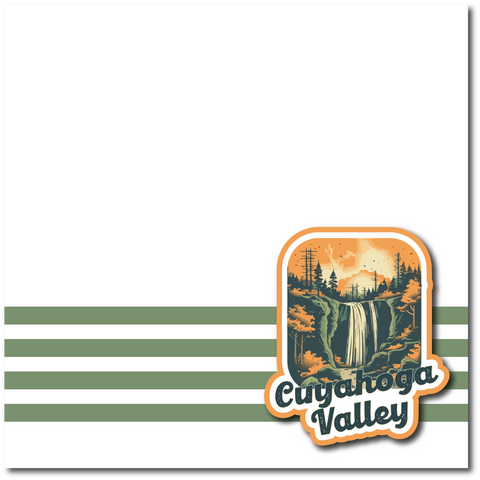 Cuyahoga Valley National Park - Printed Premade Scrapbook Page 12x12 Layout
