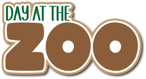 Day at the Zoo - Scrapbook Page Title Sticker