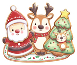 Decorating the Christmas Cookies - 2 Frames - Scrapbook Page Layered Overlay Kit