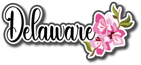 Delaware - Scrapbook Page Title Die Cut