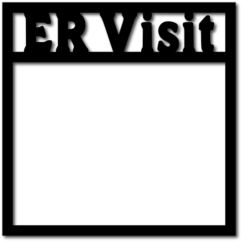 Er Visit - Scrapbook Overlay - Digital Cut File - SVG - INSTANT DOWNLOAD