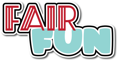 Fair Fun - Scrapbook Page Title Die Cut