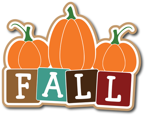 Fall - Scrapbook Page Title Die Cut