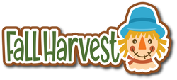 Fall Harvest - Scrapbook Page Title Sticker