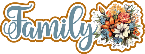 Family - Scrapbook Page Title Sticker