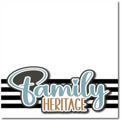 Family Heritage - Printed Premade Scrapbook Page 12x12 Layout
