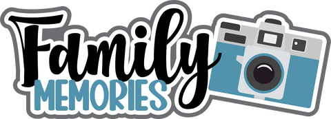 Family Memories - Scrapbook Page Title Sticker