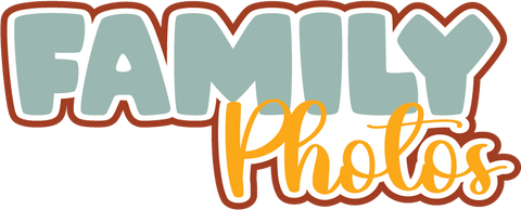 Family Photos - Scrapbook Page Title Sticker