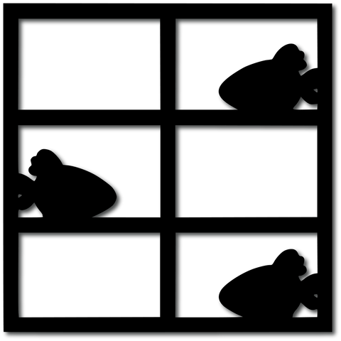 Fish - 6 Frames - Digital Cut File - SVG - INSTANT DOWNLOAD