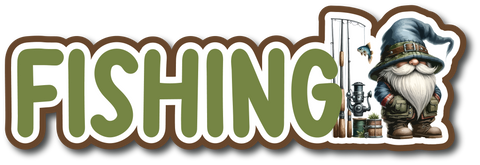 Fishing - Scrapbook Page Title Sticker