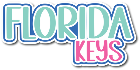 Florida Keys - Scrapbook Page Title Die Cut