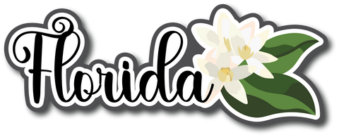 Florida - Scrapbook Page Title Die Cut