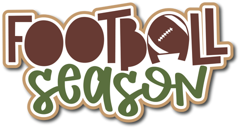 Football Season - Scrapbook Page Title Die Cut