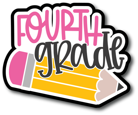 Fourth Grade - Scrapbook Page Title Sticker