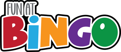 Fun at Bingo - Scrapbook Page Title Sticker