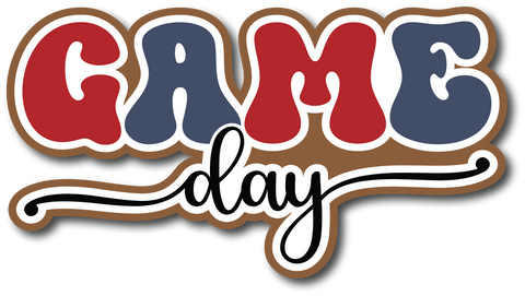 Game Day - Scrapbook Page Title Sticker