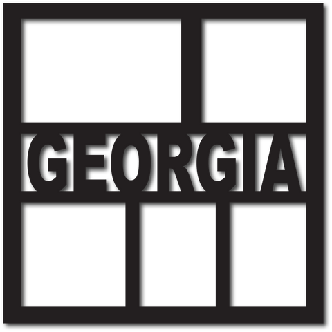 Georgia - 5 Frames - Scrapbook Overlay - Digital Cut File - SVG - INSTANT DOWNLOAD