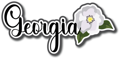 Georgia - Scrapbook Page Title Die Cut