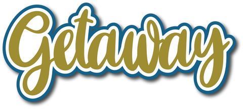 Getaway - Scrapbook Page Title Die Cut