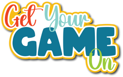 Get Your Game On - Scrapbook Page Title Die Cut