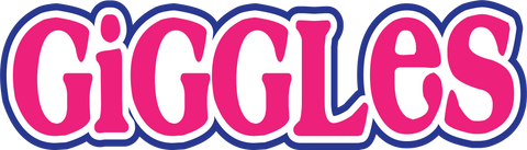Giggles - Scrapbook Page Title Die Cut