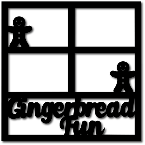 Gingerbread Fun - Scrapbook Overlay - Digital Cut File - SVG - INSTANT DOWNLOAD
