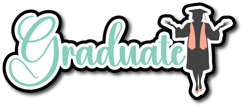 Graduate - Scrapbook Page Title Sticker