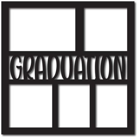 Graduation - 5 Frames - Scrapbook Overlay - Digital Cut File - SVG - INSTANT DOWNLOAD