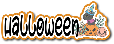 Halloween - Scrapbook Page Title Die Cut